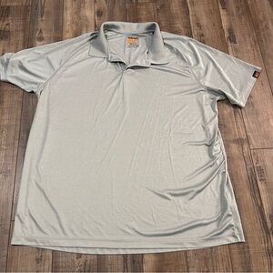 Timberland Polo Shirt Mens XXL Grey Pro Series Work Site Trade Collar‎
